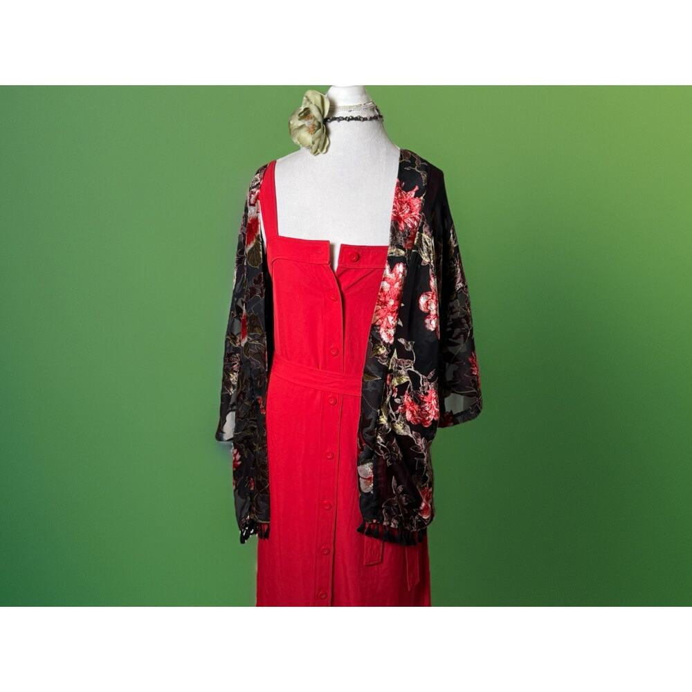 Red Everlane Button Down Tank Dress - Sundress- Summer Travel-Capsule Wardrobe